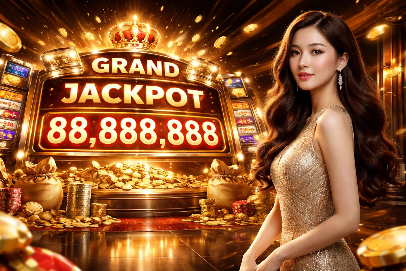 Thế giới Bắn Cá FCB8 Casino rực rỡ với vàng và cá lớn
